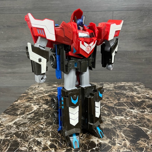 Transformers Optimus Prime Robots In Disguise Mega 3 Step Changer Hasbro 2015 - Picture 3 of 10